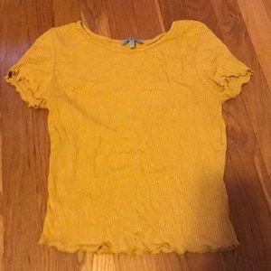 Mustard crop top